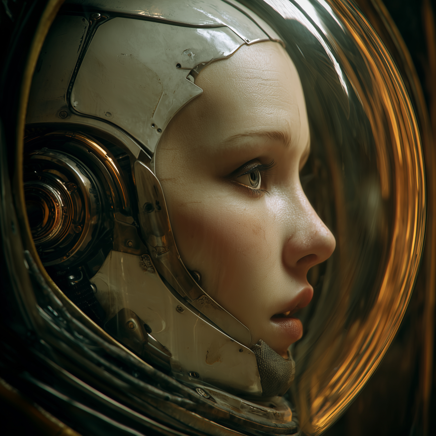 A robot in a space suit