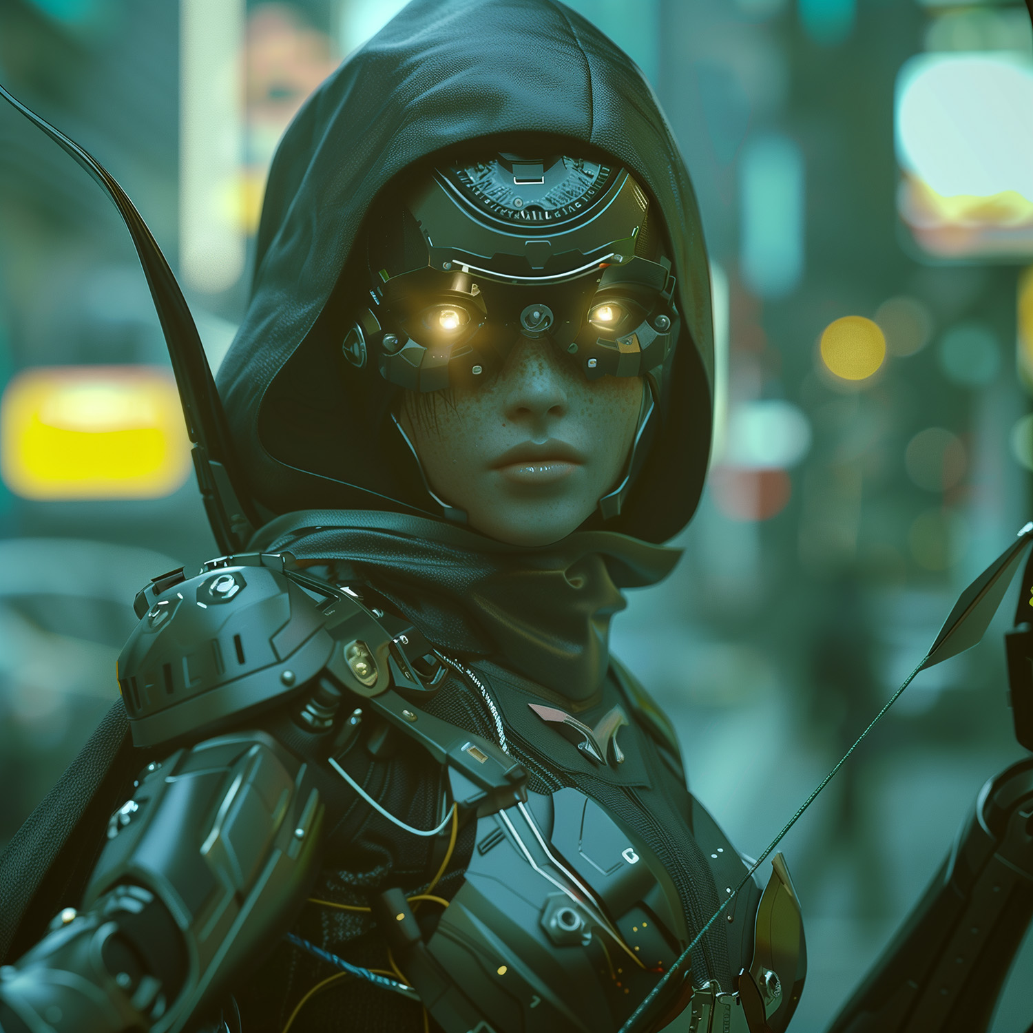 A robot dancing in the sun